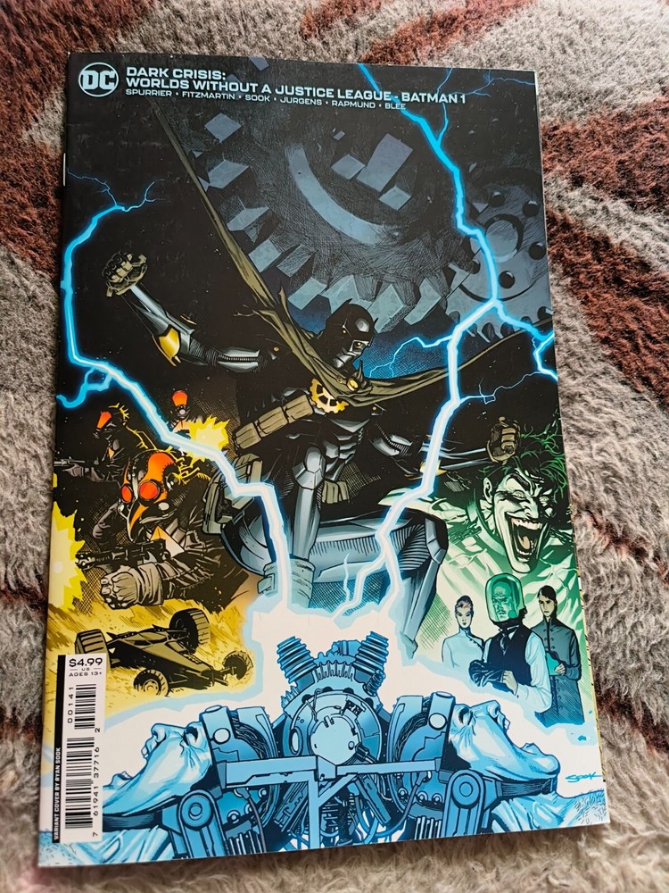 Dark Crisis Worlds Without Justice League Batman #1 NM 2022 Card Stock Cover-image