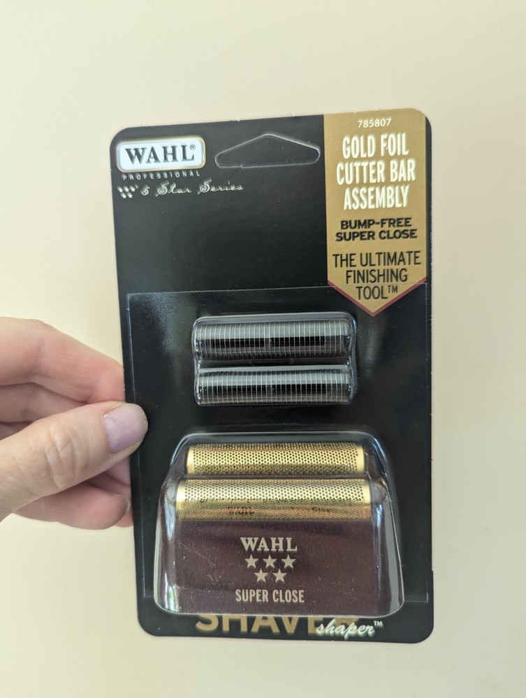 Wahl Shaver/Shaper Super Close Gold Foil and Cutters 7031-100
