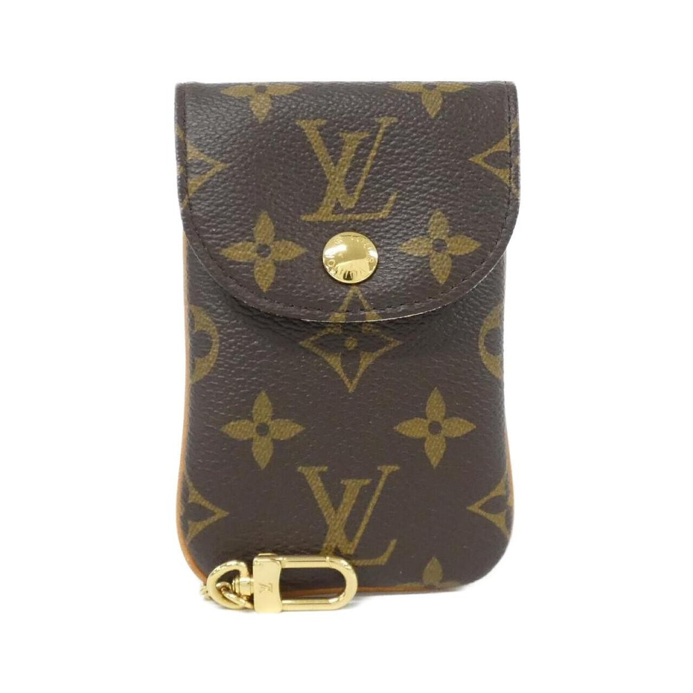 Authentic Louis Vuitton Monogram Etui Telephone MM M66546 Phone Case #230-00...