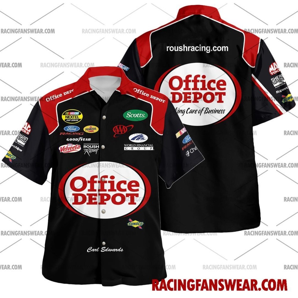 Carl Edwards NASCAR 2005 Hawaiian Racing Polo Shirts