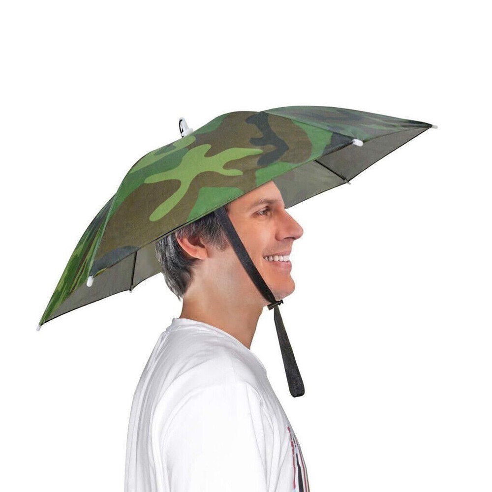 Sun Umbrella Hat Hands Free Fishing Golf Gardening Sunshade Outdoor Headwear Cap
