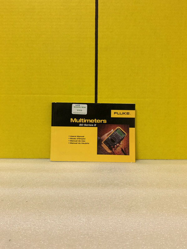 Fluke 688082 80 Series III Multimeter User Manual