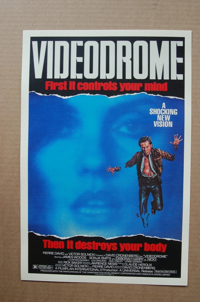 Videodrome Lobby Card Movie Poster Featuring Pierre David