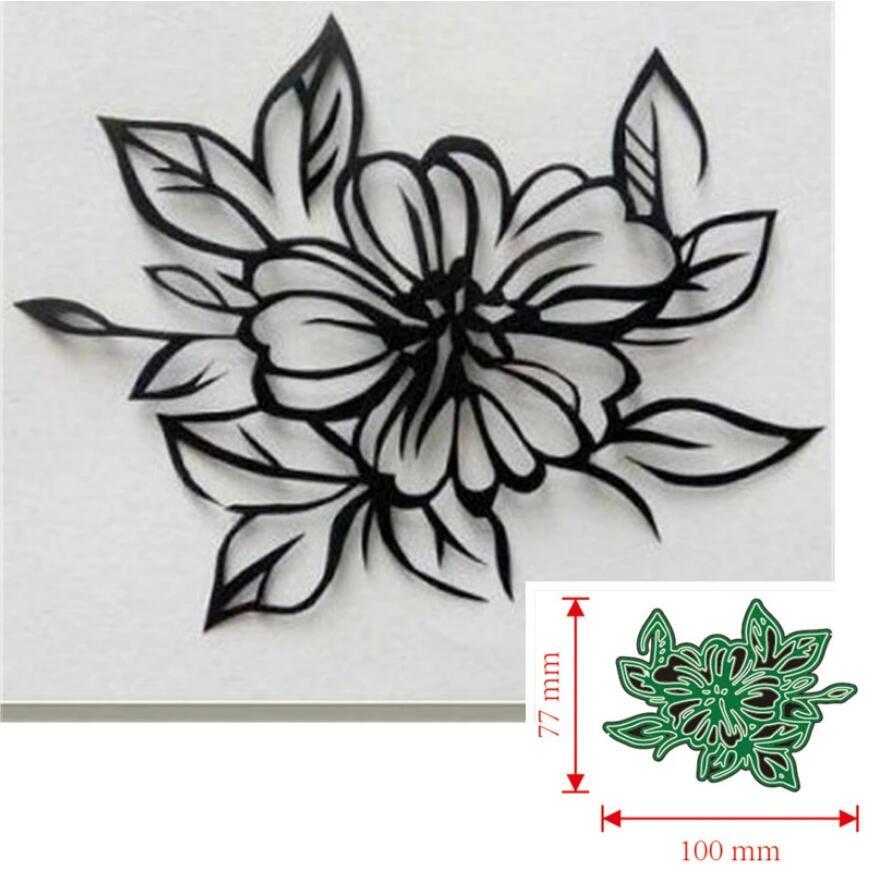 Metal Cutting Dies Flower Decoration Scrapbook Paper Mould Blade Punch Stencils