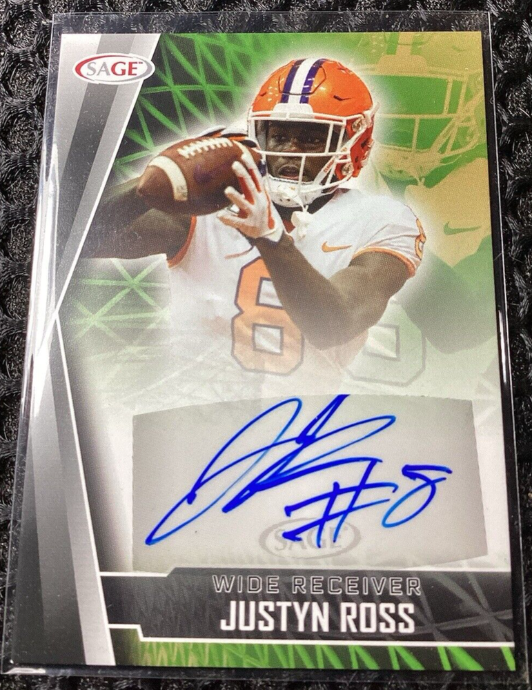2022 SAGE High Series - Autographs Black #A-JR2 Justyn Ross (AU, RC)