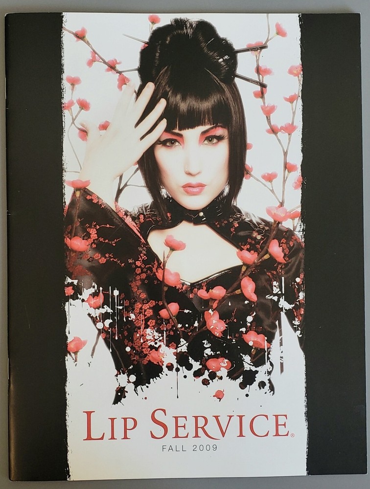 New LIP SERVICE CATALOG 2009 Rare Goth Punk Blacklist Fashion Art Model Magazine