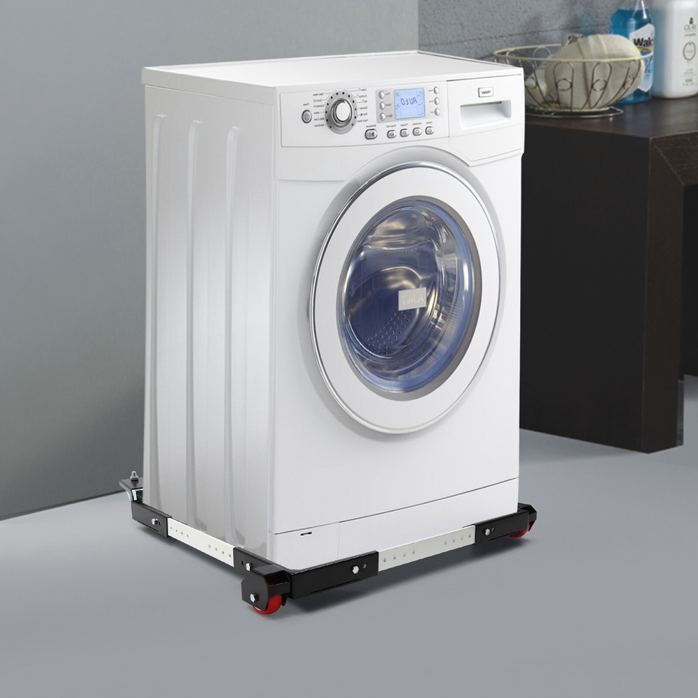 600lbs Adjustable Mobile Base Heavy Duty Rectangular Mobile Base w/ Wheels