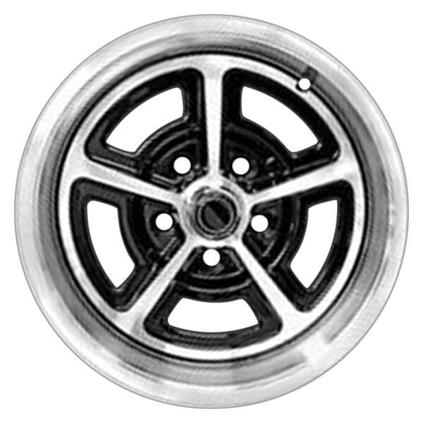For Ford Mustang 1964-1972 Dynacorn Polished & Black 15x7 Alloy Wheel