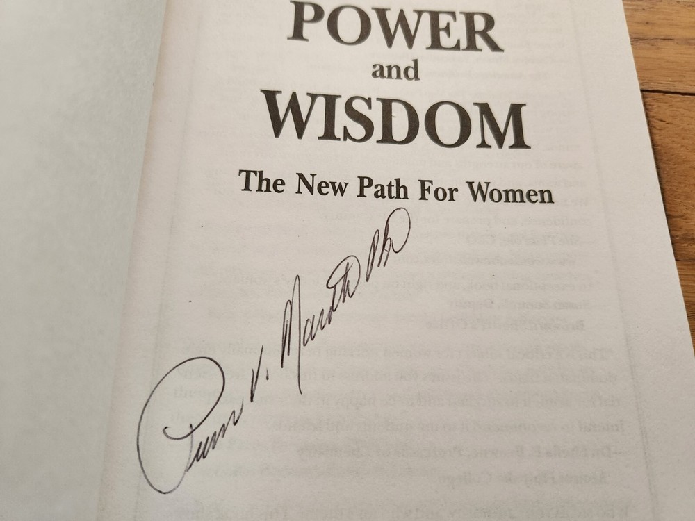 Priscilla Marotta Ph.D. SIGNED Power and Wisdom Women Self-Help 1999 1st Ed. GOA