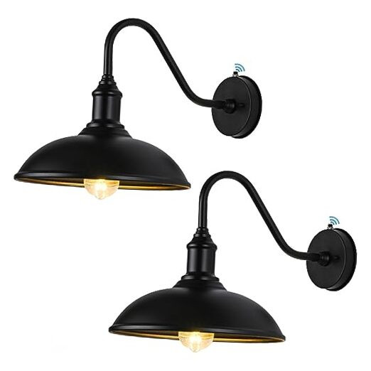 Dusk to Dawn Outdoor Barn Light Fixtures for Farmhouse Exterior Lighting