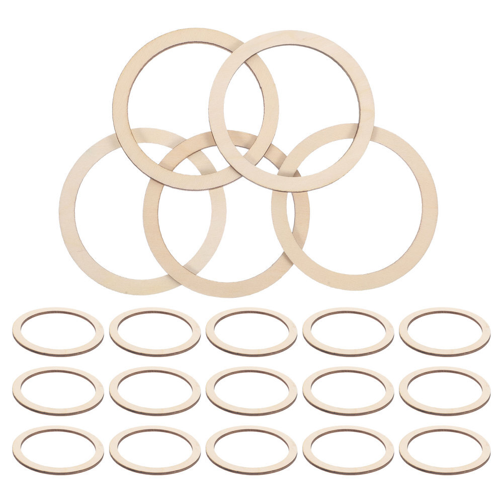 20 Pcs Small Rings for Craft Circle Decor Jewelry Accessories