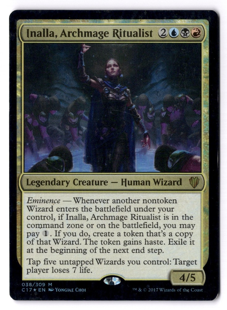 Inalla, Archmage Ritualist LP* FOIL Commander 2017 ENGLISH 038/309 -UnltdCards