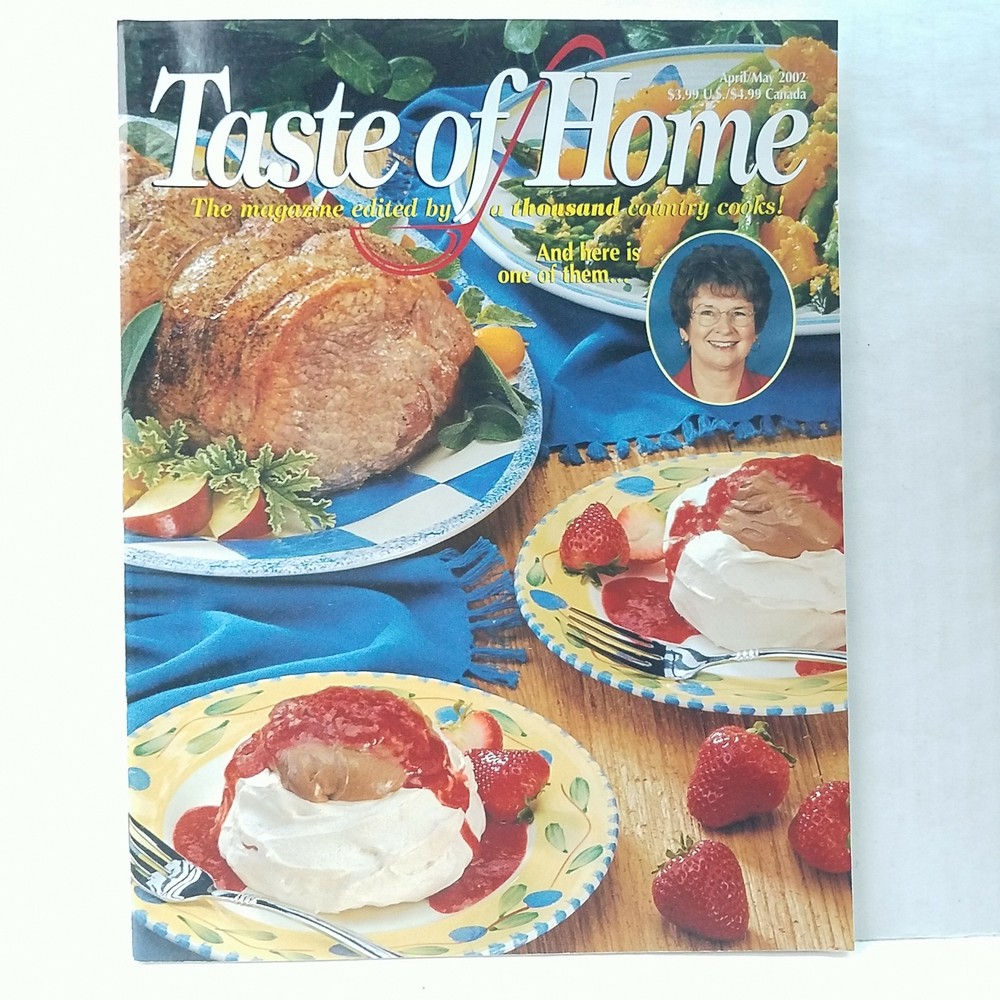 Taste Of Home April/May 2002 Edited By A Thousand Country Cooks!-image