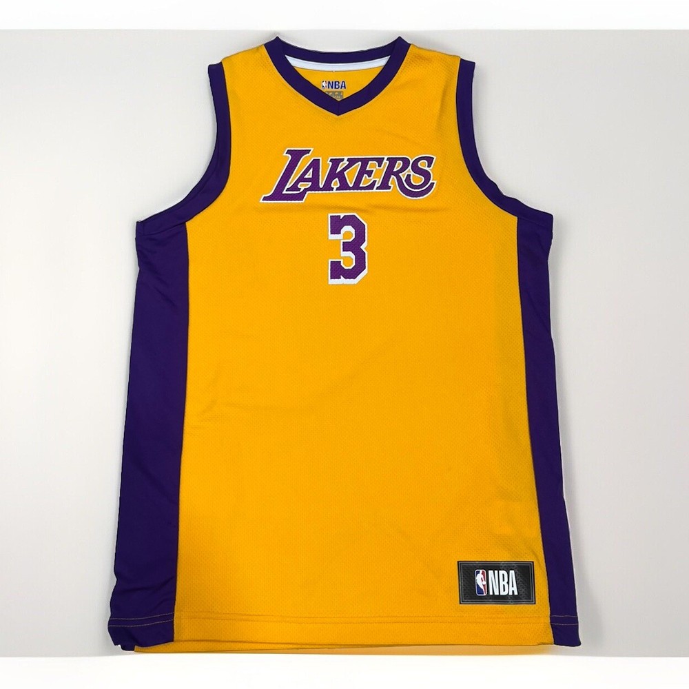 LOS ANGELES LAKERS ANTHONY DAVIS NBA YOUTH LARGE REPLICA BASKETBALL JERSEY