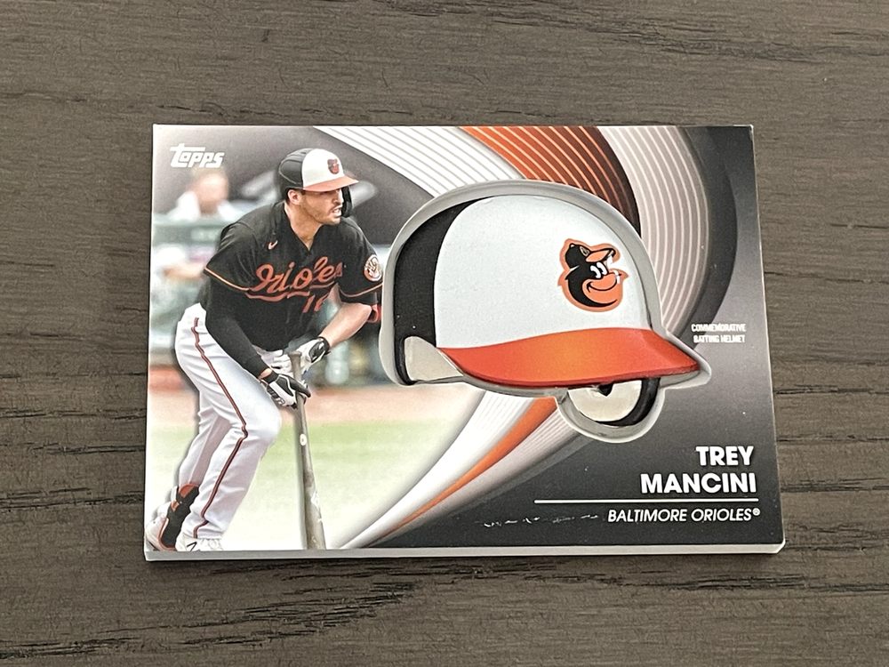 2022 Topps Batting Helmet Commemorative Relic Trey Mancini #BH-TM Orioles (EX)