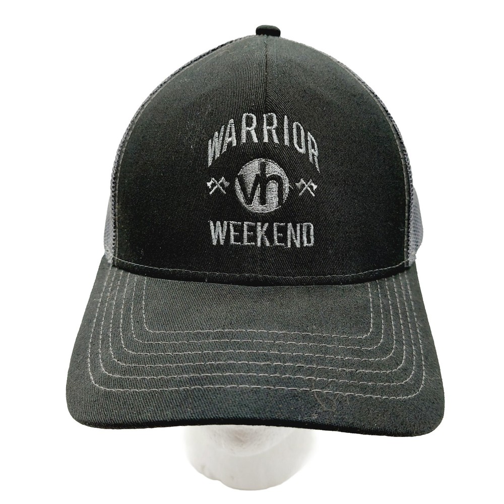 Warrior Weekend Vh Hat Black Snap Back White Embroidered