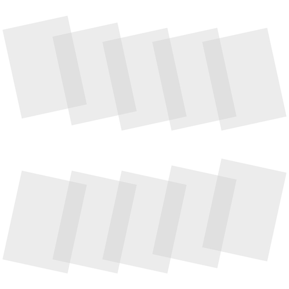 10 Pcs Clear Epoxy Resin Molds Transparent Film Sheets for Crafting