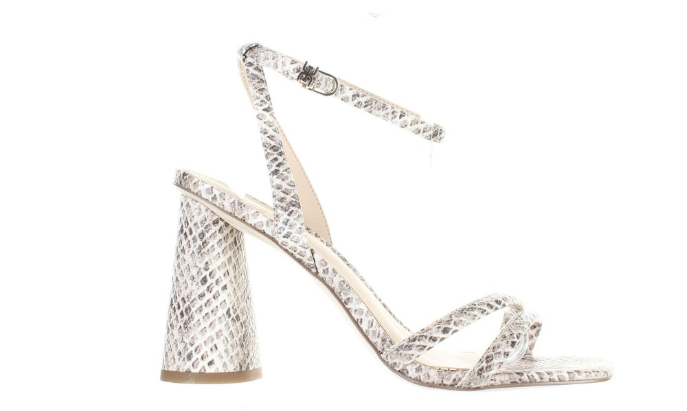 Sam Edelman Women's Kia Ivory Ankle Strap Heels Size 7.5 Style 7697987