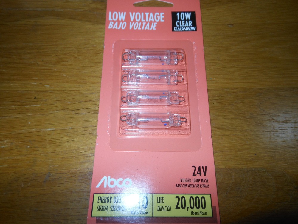 New Abco 10 Watt 24 Volt Clear Ridged Base Light Bulbs Model 06727-image
