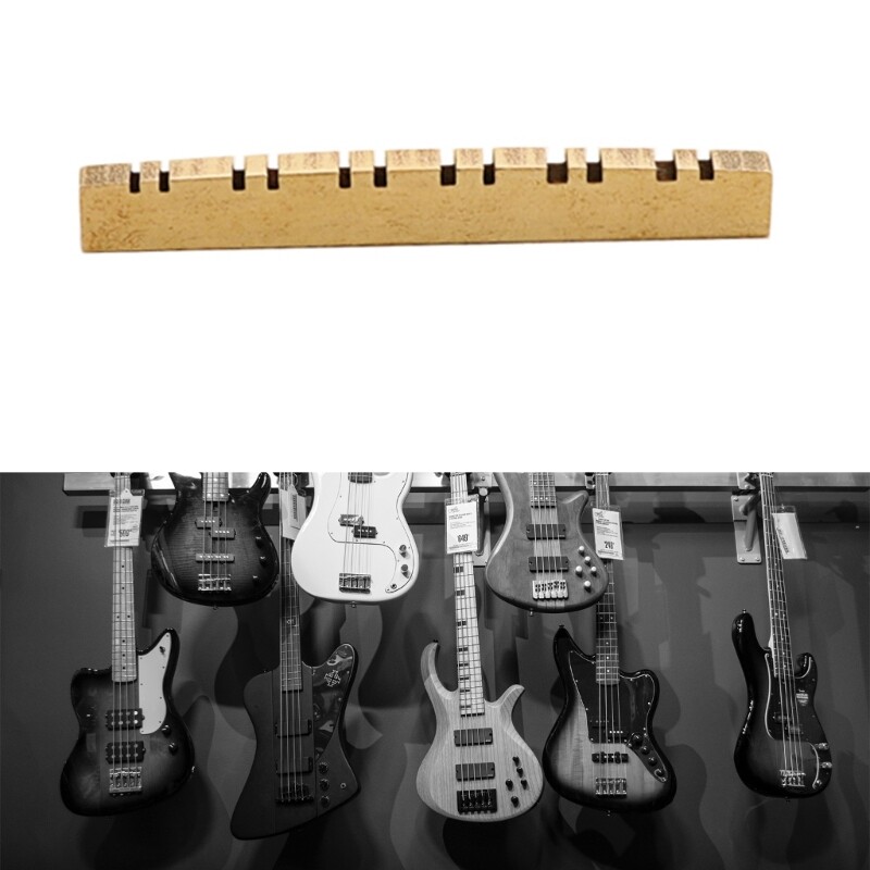 Slotted Guitar Brass Nut Up-Saddle Electric Guitar 12 String Pre-Slotted Nut