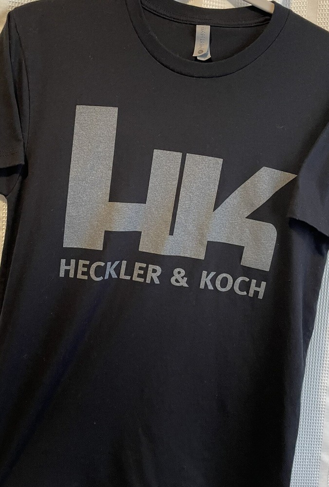 HK Heckler & Koch  Ammo Firearms Adult Tee Black Size Small