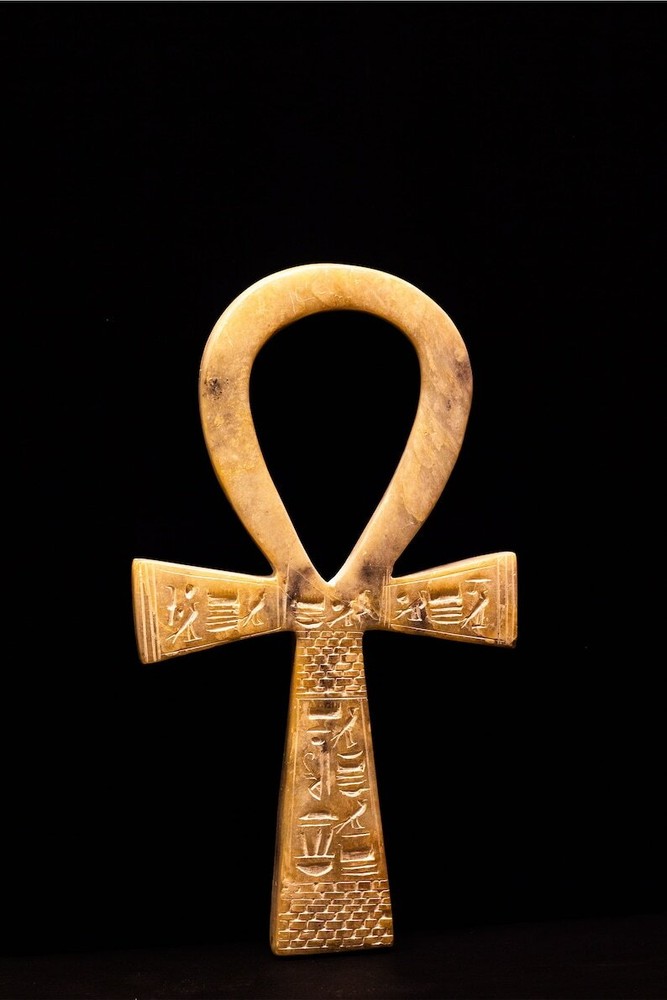 Alabaster Egyptian Ankh, Key of life, handmade key, Ankh key, made in Egypt