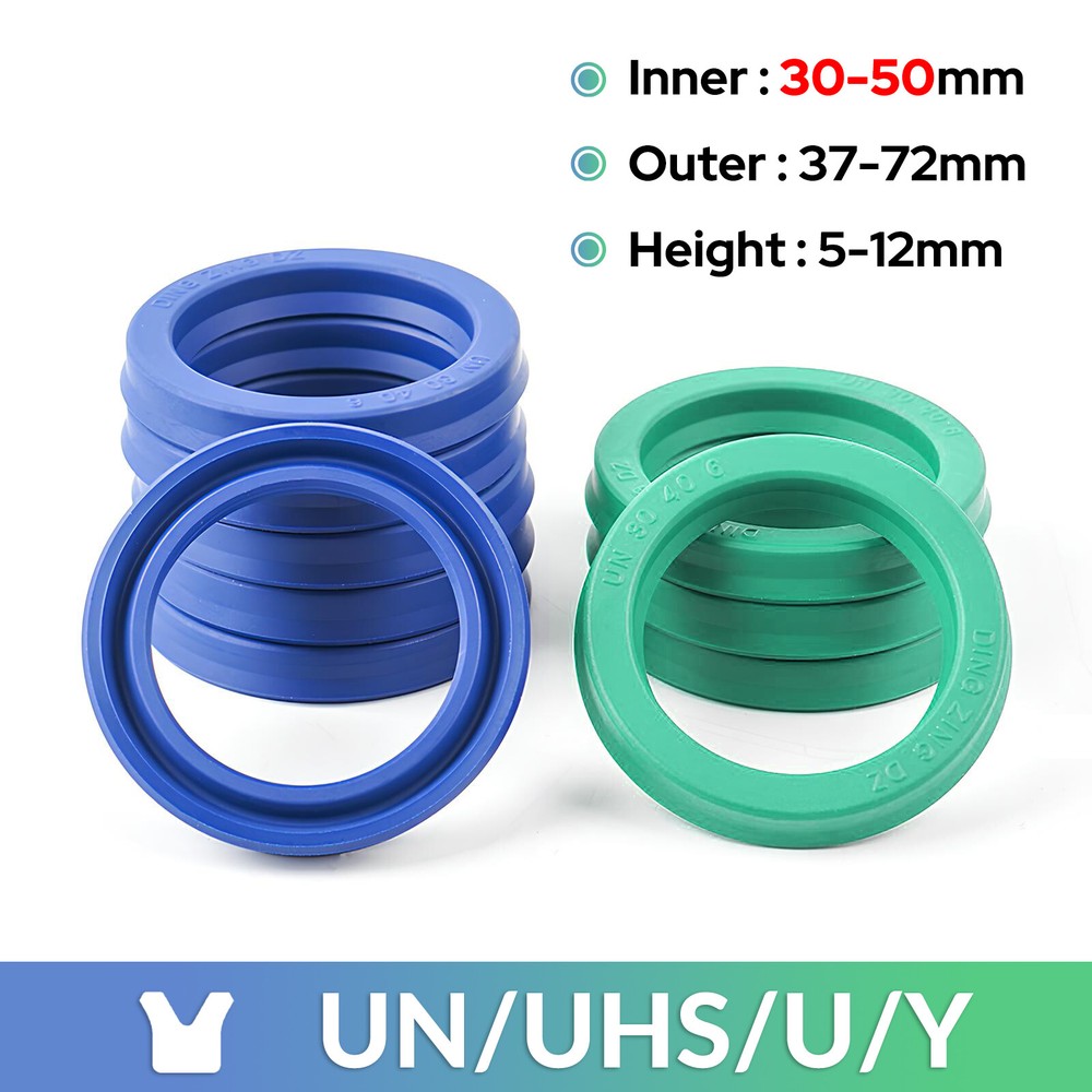 U-Cup Hydraulic ram seal u seal rod & piston working Cylinder 30mm-50mm rod od