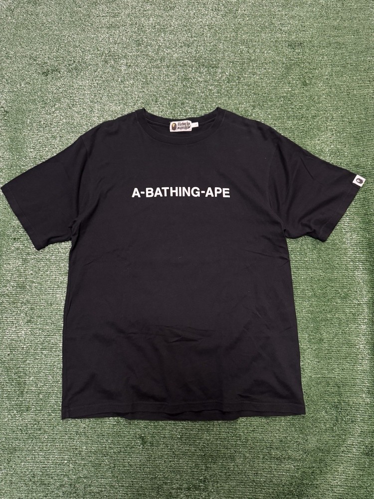 BAPE Black Large T-Shirt PreOwned Authentic Busy Works Design