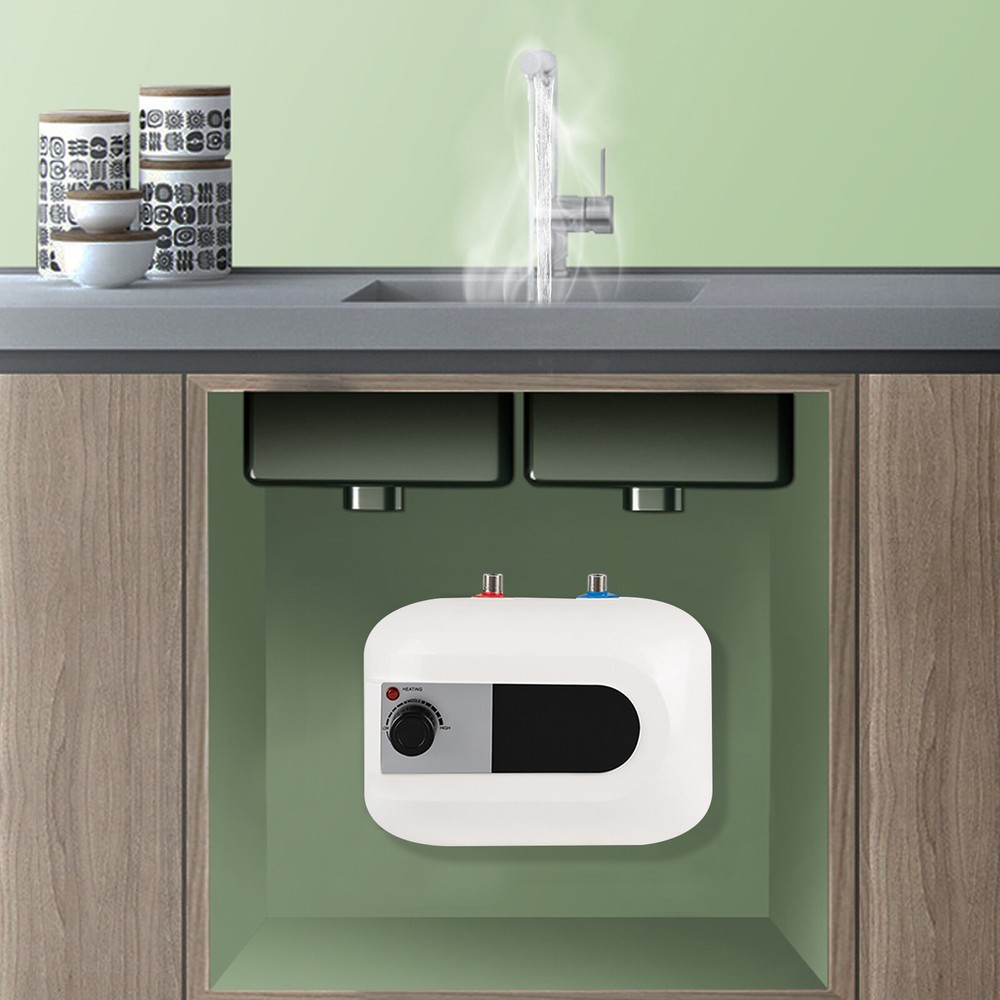 6L Electric Water Heater 1500W Kitchen Instant Hot Water Heater Mini-tank Heater