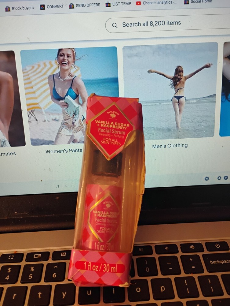 **Bolero Vanilla Sugar & Raspberry Cleansing & Purifying Facial Serum, 1 oz NEW