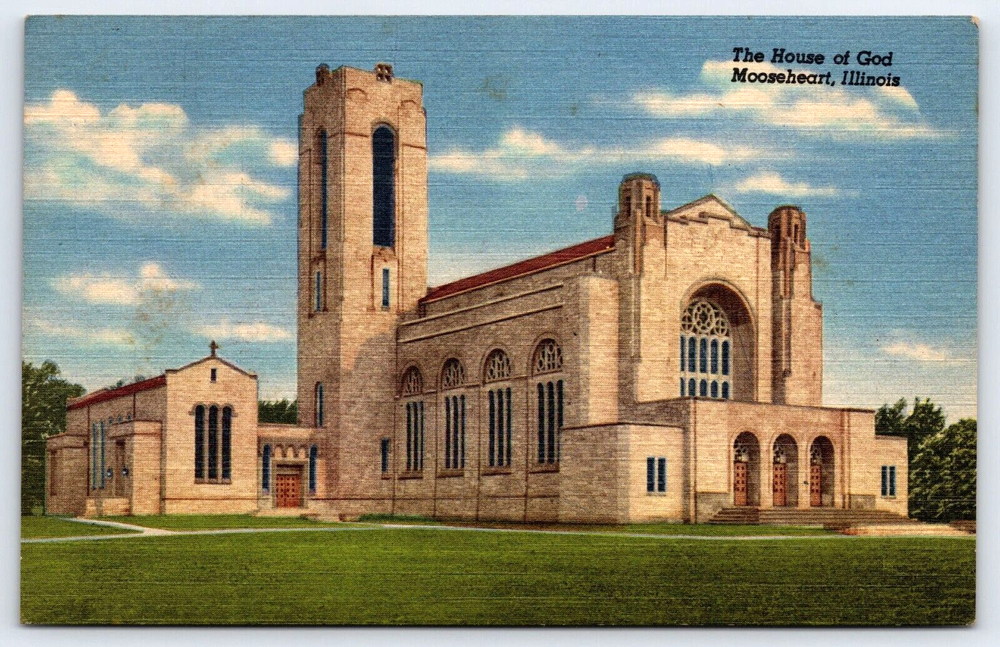 Vintage Antique Postcard The House Of God Loyal Order Of Moose Mooseheart, IL