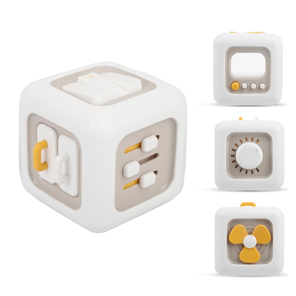 UMEILE Montessori Busy Cube for Toddlers 1-3Car Travel Toys Busy Board Activi...