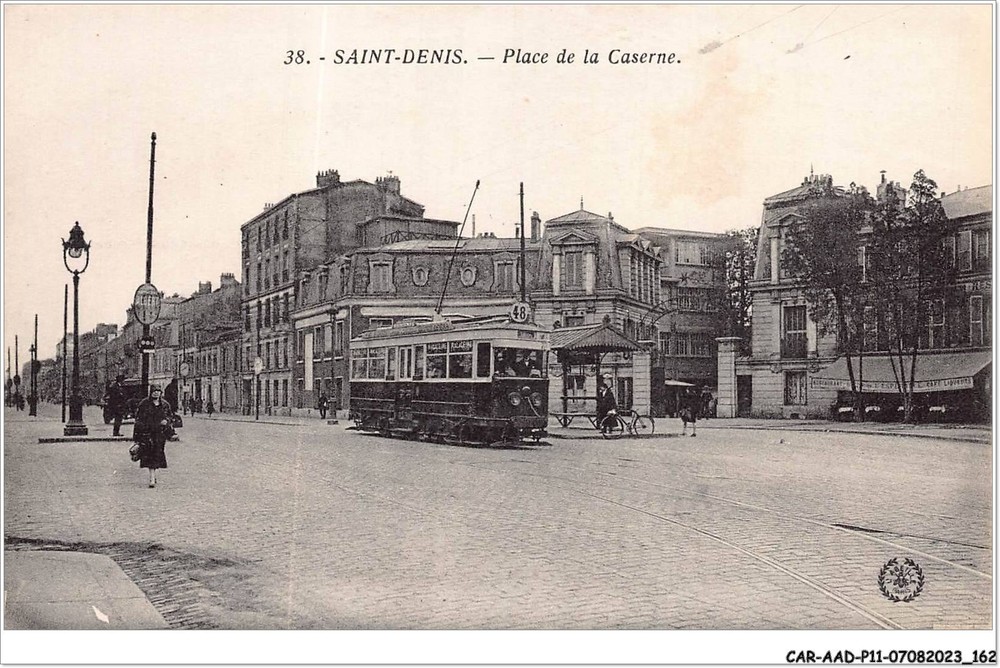 Discover the Saint Denis Tramway at Place de la Barracks with CAR-AADP11-93-0988
