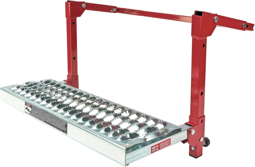 Heavy Duty Adjustable Non-Slip Truck & SUV Tire Step with Steel Surface  