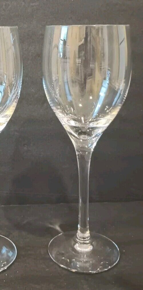 Orrefors Sweden Claret Illusion Wine Glass Hand Blown Crystal Clear Glass 7.25