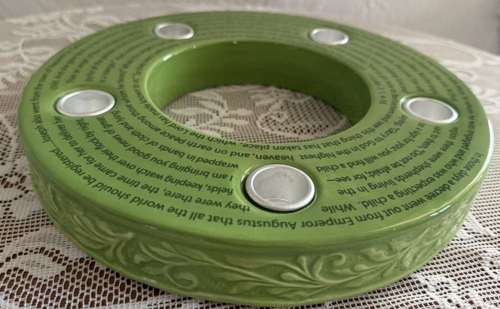 Abbey Press Advent Candle Holder Wreath-image