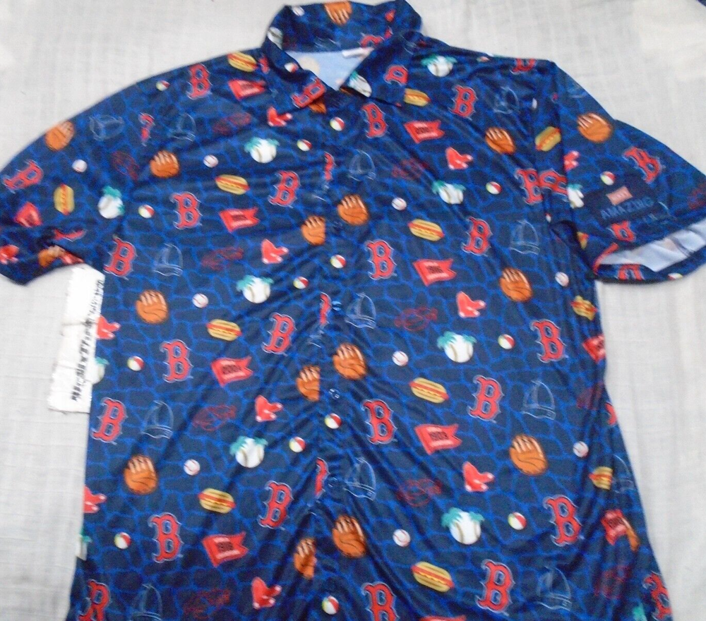 Boston Red Sox Champions Mike's Amazing 2024 SGA Tropical Hawaiian Shirt XL