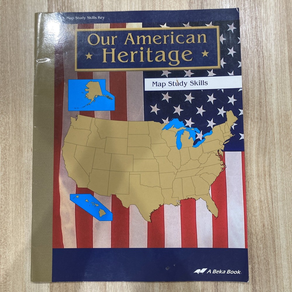 Abeka OUR AMERICAN HERITAGE MAP STUDY SKILLS KEY *Addl Items %OFF*-image