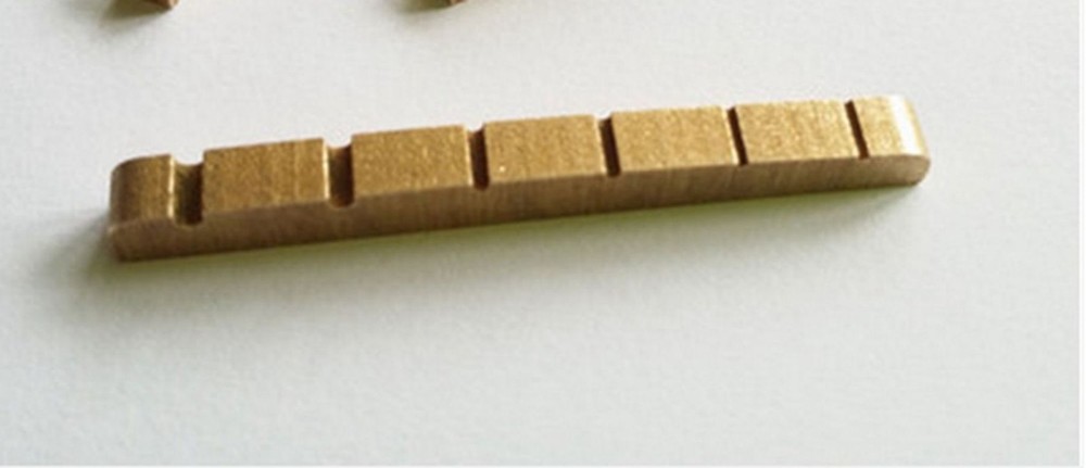 6 String Slotted Brass Guitar Nut 42mm For Strat Tele Guitar Nut