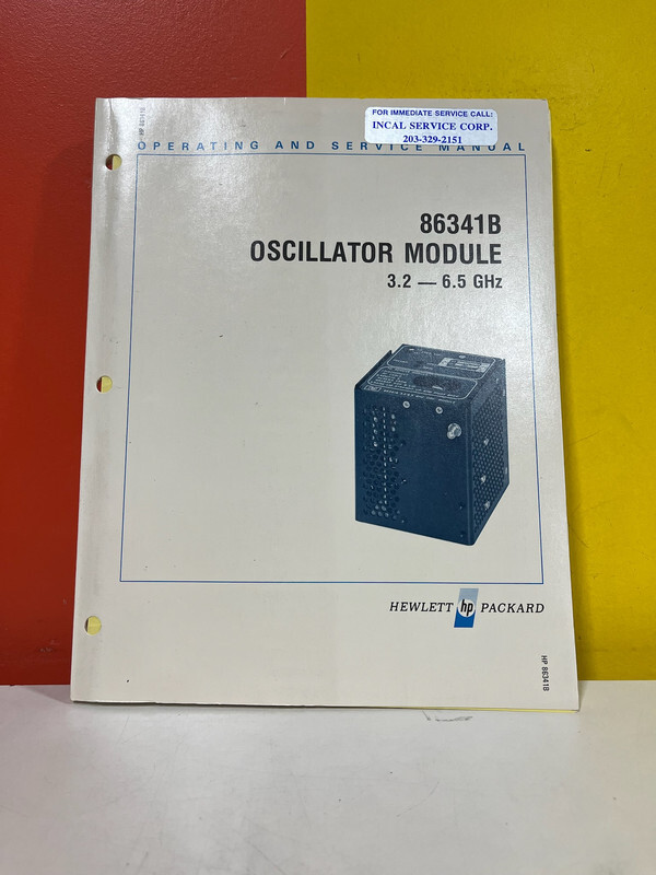 HP 86341B Oscillator Module 3.2 - 6.5 GHz Operating & Service Manual