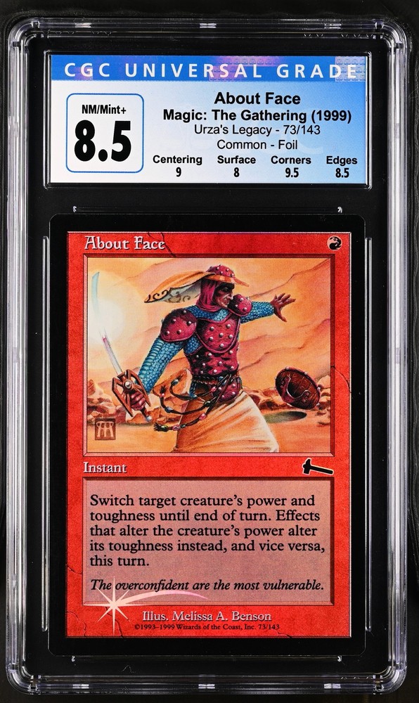 ABOUT FACE Urza's Legacy Foil C CGC 8.5 Graded MTG [Nostalgium]-image