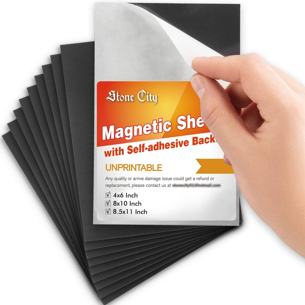Lot 12-75 Strong Self Adhesive Magnetic Sheets 8.5x11 8X10 4X6 5x7 12-20 Mil