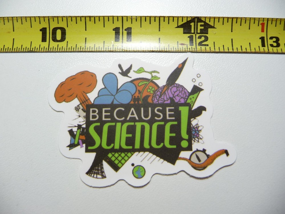BECAUSE SCIENCE EDUCATION EXPERIMENT DECAL STICKER SCHOOL TEACHER PROFESSOR