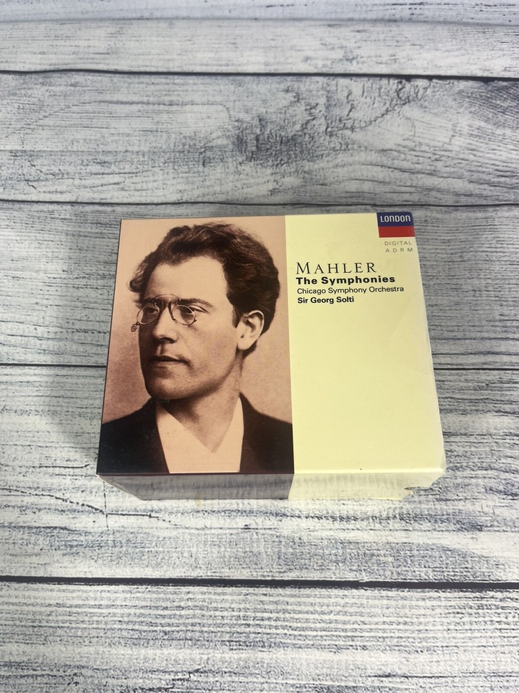 Symphonies 1-9 Mahler 10-CDs/Book London Sir Georg Solti Chicago Orchestra