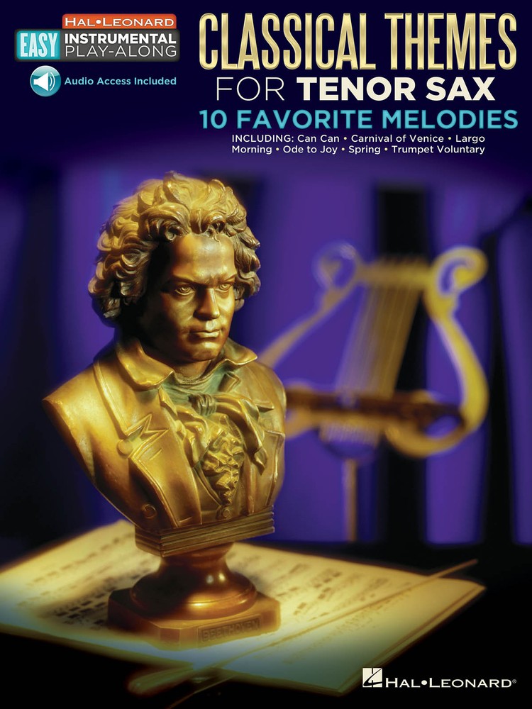 Classical Themes 10 Favorite Melodies Tenor Sax Solo Easy Sheet Music Book Audio