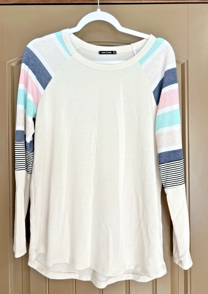 PINK CLOVER Raglan Multicolor Knit Top Women's M From Stitch Fix