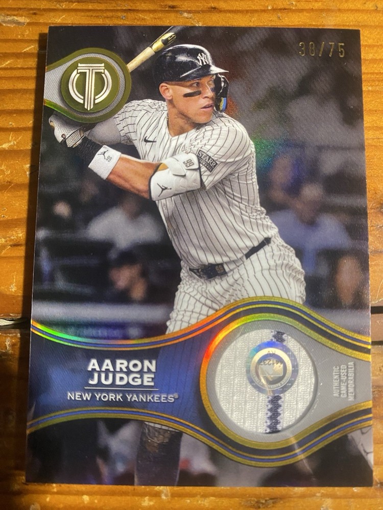 Aaron Judge 2025 Gold Stamp Game Used Memorabilia Card /75-image