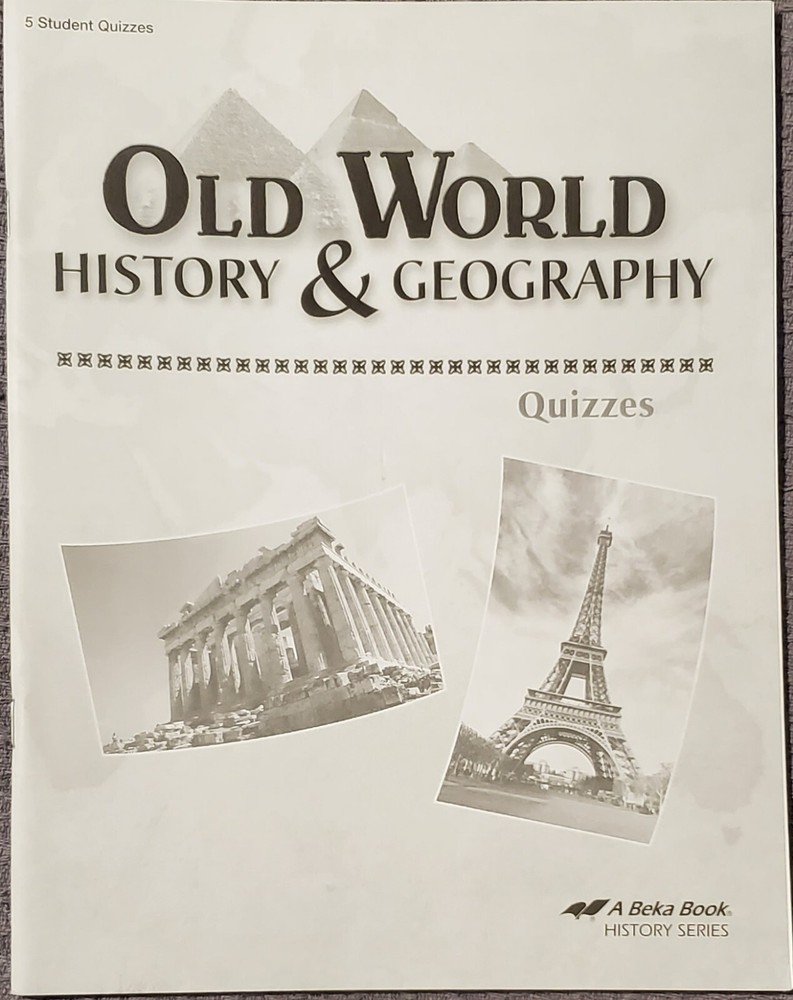 Abeka Old World History Geography Student Quizzes New Edition-image