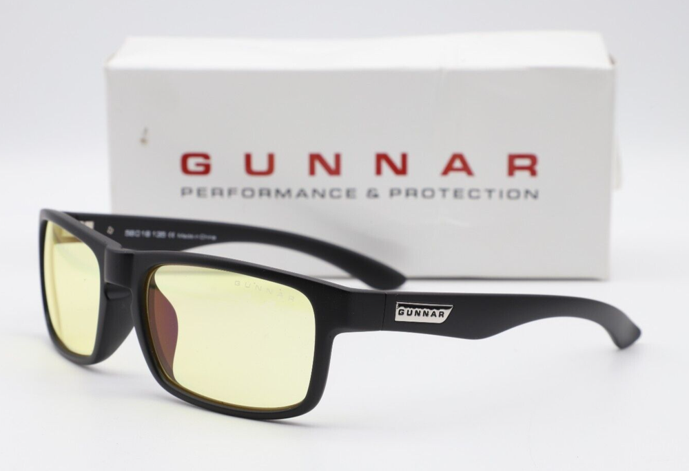 Gunnar Enigma Onyx Frame Amber Frame Gaming And Computer Focus Eyewear