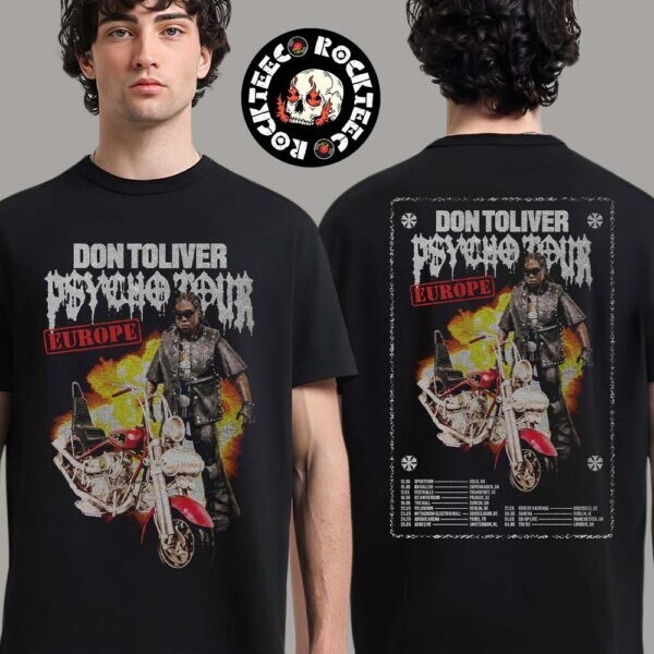 Don Toliver Psycho Tour Europe 2025 May 13-June 4 T-Shirt